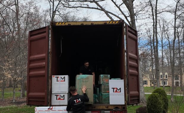 chargement container USA